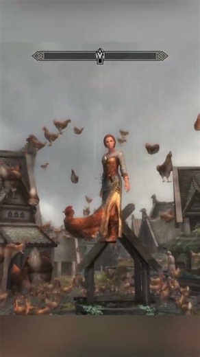 The Chickens take someone away #elderscrolls #bethesda #skyrim #chickens