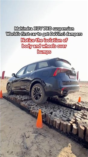 Mahindra XUV 7XO suspension with worlds first DaVinci Damper system