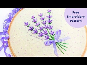 Easy Lavender Embroidery Hoop Art / Super Creative Hoop Art Embroidery Tutorial : Hand Embroidery