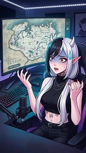 Приключение в Skyrim на 5 минут | #vtuber #твичстрим #twitch #skyrim