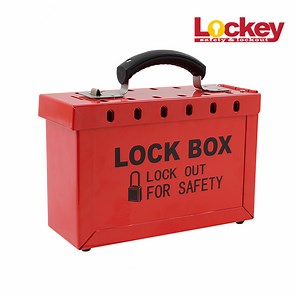 [Hot Item] 12 Holes Heavy Duty Steel Portable Group Lockout Box Lk01