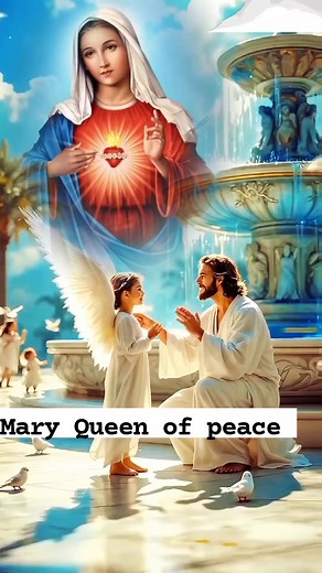 Hail Mary full of Grace the Lord is with thee blessed are you among women and blessed is the fruit of thy womb Jesus Amen 🙏 🙌 ✨️ 💖 ❤️ 💗 #MaryQueenofPeace #BlessedVirginMary #reelsfypシ #viralreelsシ #everyoneシ゚ | Mary queen of peace