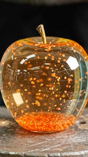 Hydraulic Press vs Glass Apple & Layered Powder HydraulicPress#Satisfying#OddlySatisfyCrushTest