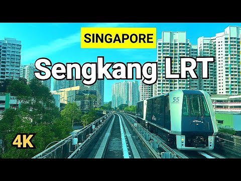 Singapore Light Rail Transit Ride | Singapore LRT Train Ride | Sengkang LRT Line Singapore