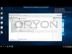 How to setup Http redirect in IIS Manager console