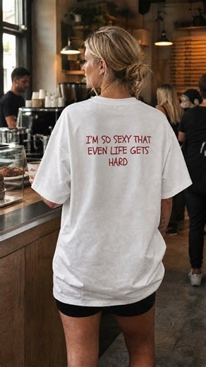 I’m So Sexy That Even Life Gets Hard T-Shirt | Funny Sexy Shirt for Women