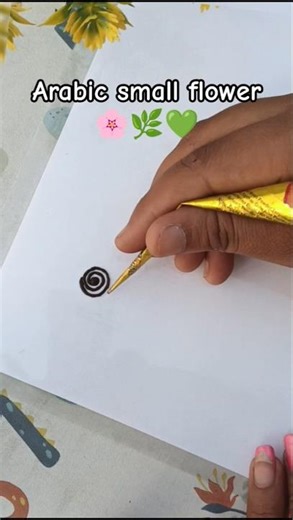Arabic small flower mehandi 🌸💚🌿 #trending #mehndi #viral #henna #shorts #explore #newtrend#ytshorts