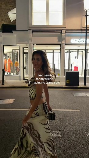 The set everyone is planning their Euro summer around is here 🥥🌴Shop the 'Celestial Curve' Halter Top and 'Untie Me' Midi Skirt in Savannah as seen on @ameliamarni