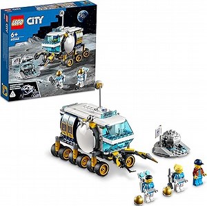 LEGO 60348 City Mond-Rover, Weltraum-Spielzeug Ab 6 Jahren Für Mädchen Und Jungen, Mit Astronauten-Minifiguren NASA Serie Für Kinder