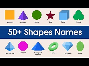 50+ Shapes Names in English | List of Geometric Shapes | Shapes Vocabulary in English