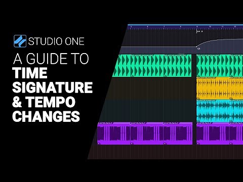 A guide to TEMPO & TIME SIGNATURE changes in Studio One 6 - walkthrough tutorial