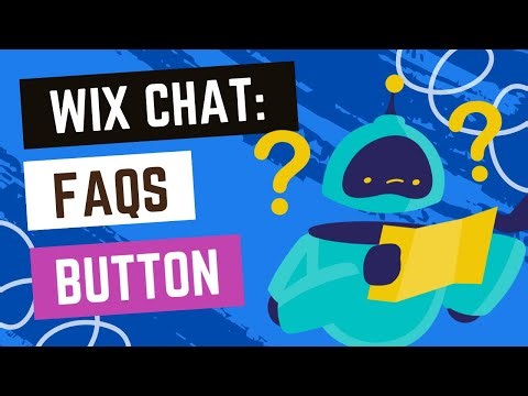 Wix Chat Settings - Adding FAQs Button