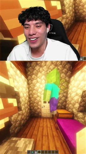 Pulled A Prank On A Villager #minecraft #mochilevy #shorts