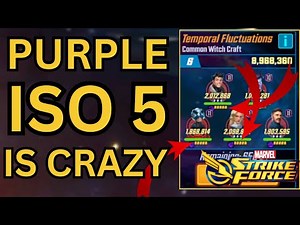 PURPLE ISO 5 WILL CHANGE THE GAME | COSMIC CRUCIBLE | MARVEL Strike Force | MSF