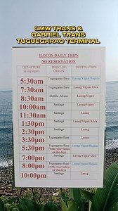 GMW Trans x GABRIEL TRANS TUGUEGARAO TERMINAL (GV Florida terminal) Daily Trip Schedule #Florida #Transportation #Biyaheros #BusReels #DriveSafe #GodSpeed #PJBusReels #PJBusPhotography | PJ Bus Photography