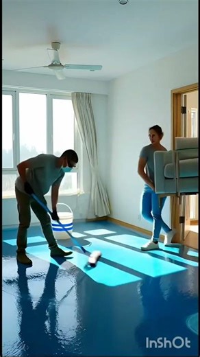 Old concrete floor → Perfect epoxy base! ✨