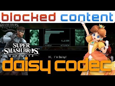 DAISY vs Snake CODEC Conversation (Super Smash Bros. Ultimate)