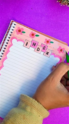 Creative Index Page Design for School Project & Assignment | Front page design for school projects