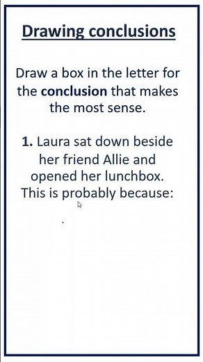 Drawing Conclusions 1 #shorts #shortsfeed #reading comprehension #englishgrammar
