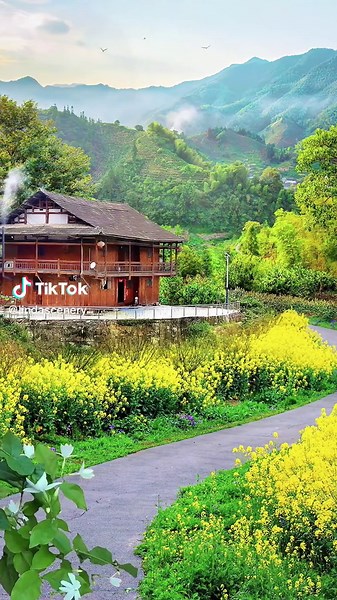 Spring scenery of Village #spring #scenery #healing #relaxing #relex #flowers #antistress #nature #beauty #beautiful #fyp #foryou #foryoupage #naturalland #beautifulnature #chinanatural