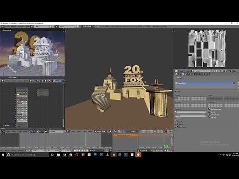 blender 20th century fox title animation timelapse version blender tutorial