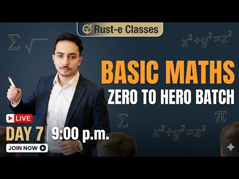 Basic Maths Day 7 Zero To Hero Batch @Rust-e_Classes 