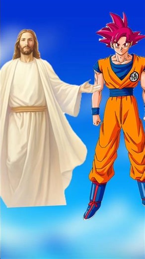 Goku vs Jesus Christ who is stronger 🤯💪 #goku #anime #jesus