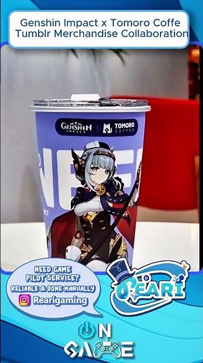 genshin impact x tomoro coffe tumblr merchandise collaboration