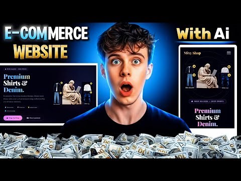 I Build this Crazy 3D E-commerce Website Using ( Cloud Ai ) 🤯