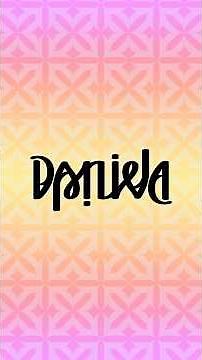 An ambigram tutorial for “Daniela” #ambigram #handwriting #calligraphy #daniela #signature