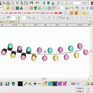 Christmas Lights Embroidery Designs, Garlands, Borders (digital Download) - Etsy Canada