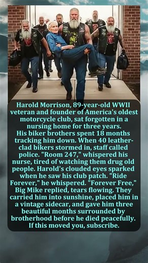 BIKERS RESCUE FORGOTTEN WWII VETERAN FROM NURSING HOME 🏍️❤️