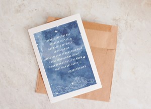 Sympathy Card: Stars in the Sky Quote, Condolences Card - Etsy Canada