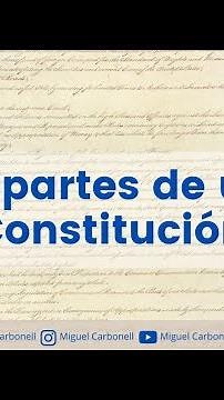 Las partes de una Constitución