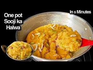 Suji ka Halwa - Make perfect semolina halwa in 5 minutes, without any Effort Neither syrup 🙂