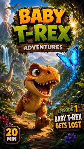 🦖 Baby T-Rex Adventures | Episode 1 Part 2