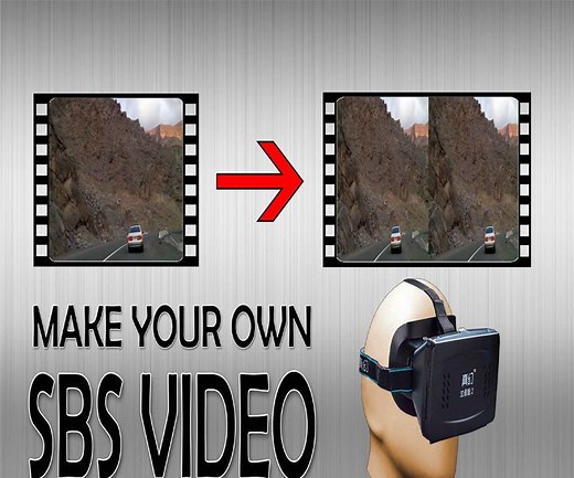 Make Your Own SBS 3D Videos (Video)