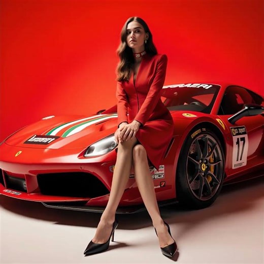 FERRARI WORLD - AI MODEL VIDEO #supercar #ferrari #luxurylifestyle