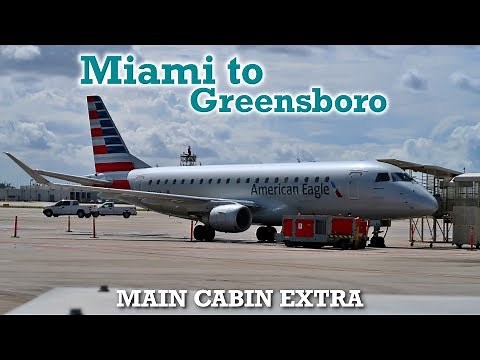 Full Flight: American Eagle E175 Miami to Greensboro (MIA-GSO)