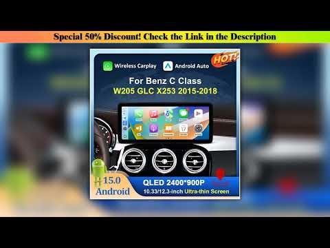 First Look Left Hand Drive For Mercedes Benz C Class W205 GLC X253 2015-2018 Wireless Carplay Andro