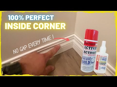 How to Install Baseboard Inside Corner Like a PRO!