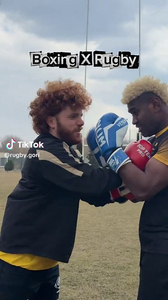 🥊What happens when rugby meets boxing?🏉 #rugbygori #global #rugby #boxing #ufc