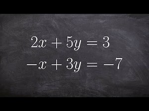Using elimination to solve a system