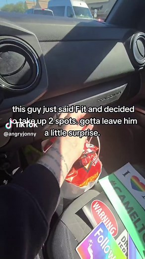 Hilarious Prank on Terrible Parkers! Watch the Bumper Sticker Bandit in Action!