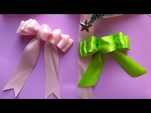 How to Make Ribbon Bow, Ribbon Bow Making , 如何打丝带蝴蝶结, DIY系可爱的丝带蝴蝶结