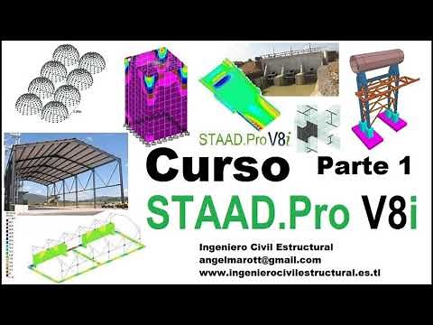 Curso Staad Pro V8i Parte 1 de 9 desde cero para principiantes #staadpro #staadprov8i