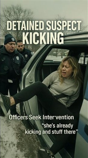 Bodycam: Detained Woman Becomes Combative