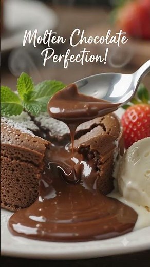 Chocolate Lava Cake Recipe #ChocolateLavaCake #MoltenLavaCake