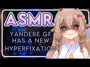 【 3Dio ASMR 】Yandere GF Forces You to Listen to Her Hyperfixations ♡ Whispering ♡ Horoscopes「Vtuber」