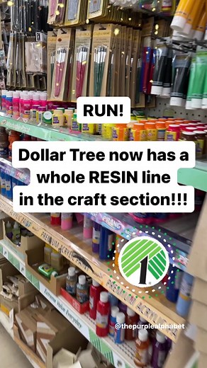 If you are a crafter then RUN to Dollar tree! There is a whole line of resin studio finds. They have the resin, molds, mica powders and mix ins! #DollarTreeCrafts #ResinArtFinds #CraftingOnABudget #DIYCrafts #ResinArtSupplies #DollarTreeHaul #CraftyFinds #AffordableCrafting #ResinCrafting #ThriftyCrafts #BudgetCrafting #CraftyDiscoveries #creativeonadime #thepurplealphabet #newatdollartree #dollartree #dollartreecommunity #dollartreeobsessed #dollartreecraft #dollartreeaddict
